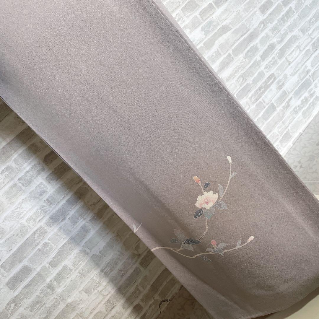 訪問着　フルセット　友禅　椿　お淑やか　入学式　卒業式　着物　Q5