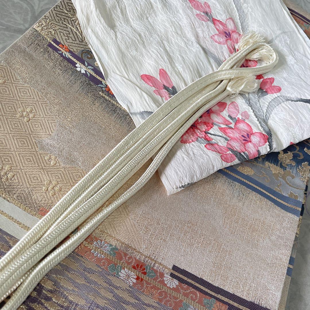 訪問着　フルセット　友禅　椿　お淑やか　入学式　卒業式　着物　Q5