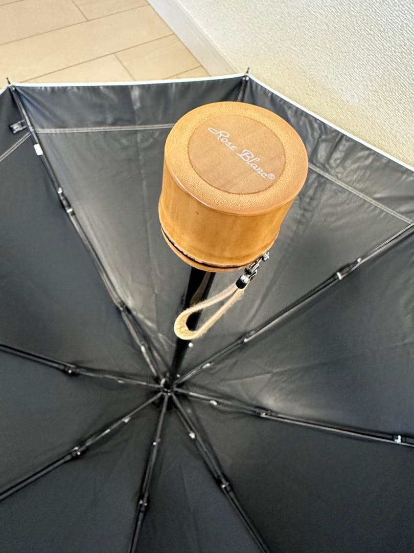 ロサブラン 日傘 完全遮光 折りたたみ 晴雨兼用50cm ベージュ