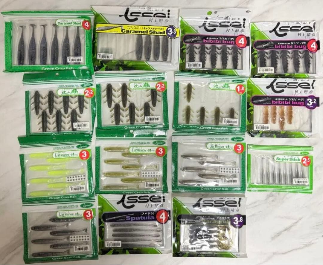 一誠　 ジャッカル　メガバス　デプス RAID JAPANワーム33点