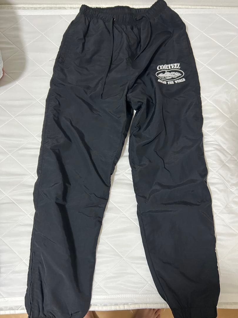 CORTEIZ ブラック ナイロンパンツ XS