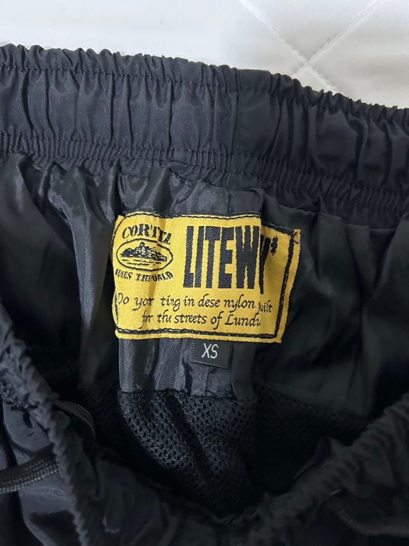 CORTEIZ ブラック ナイロンパンツ XS