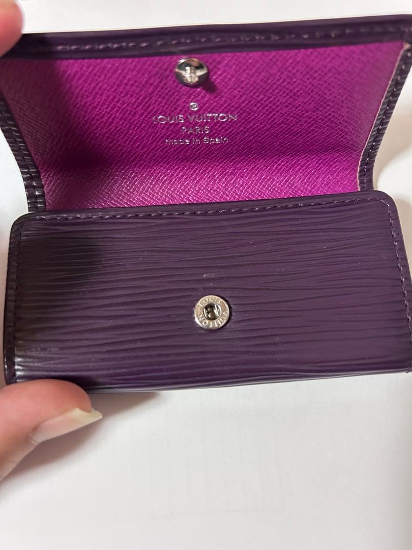 LOUIS VUITTON エピレザー キーケース パープル