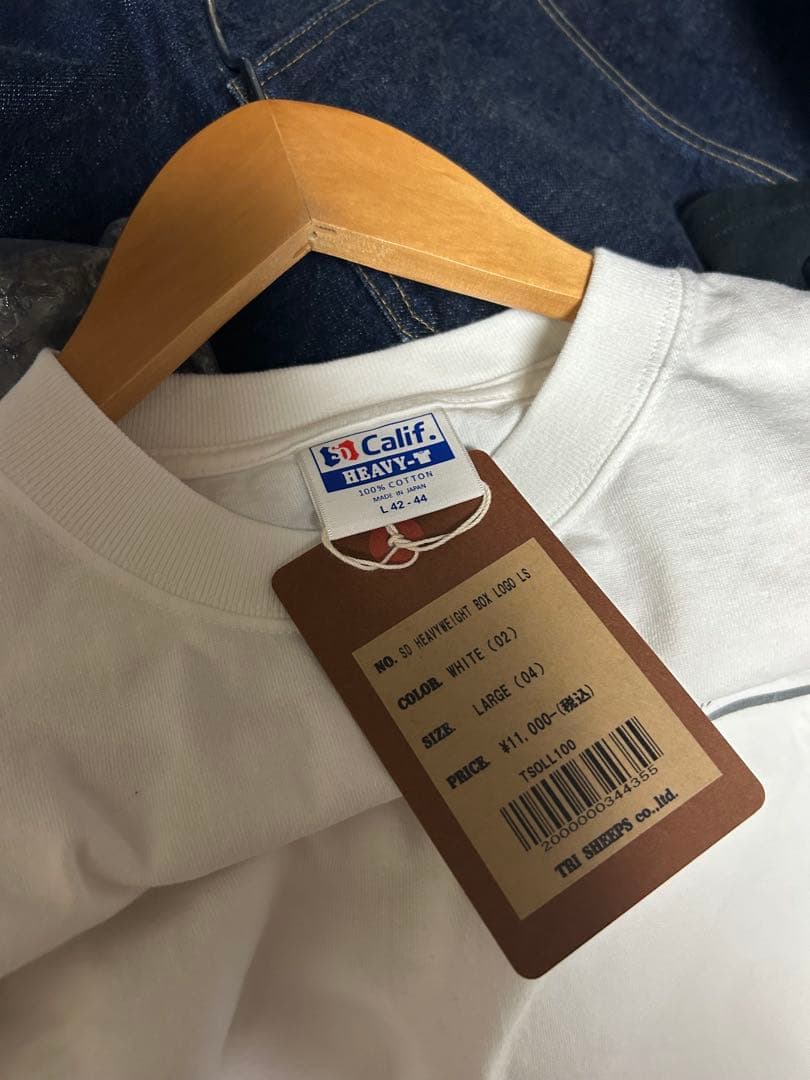 スタンダードカリフォルニアHEAVYWEIGHT BOX LOGO LS TEE