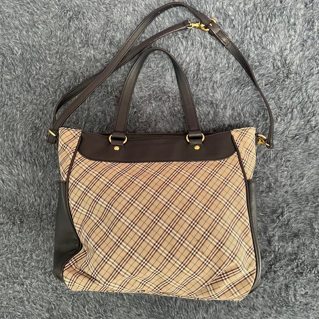 BURBERRY ショルダーバッグ 2way ノバチェック ベージュ A4
