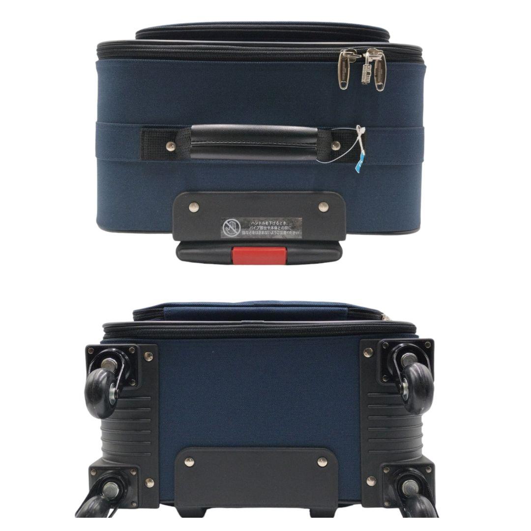 未使用✨エース　キャリーケース　キャリーバッグ　スーツケーツ　機内持込可　紺　鍵