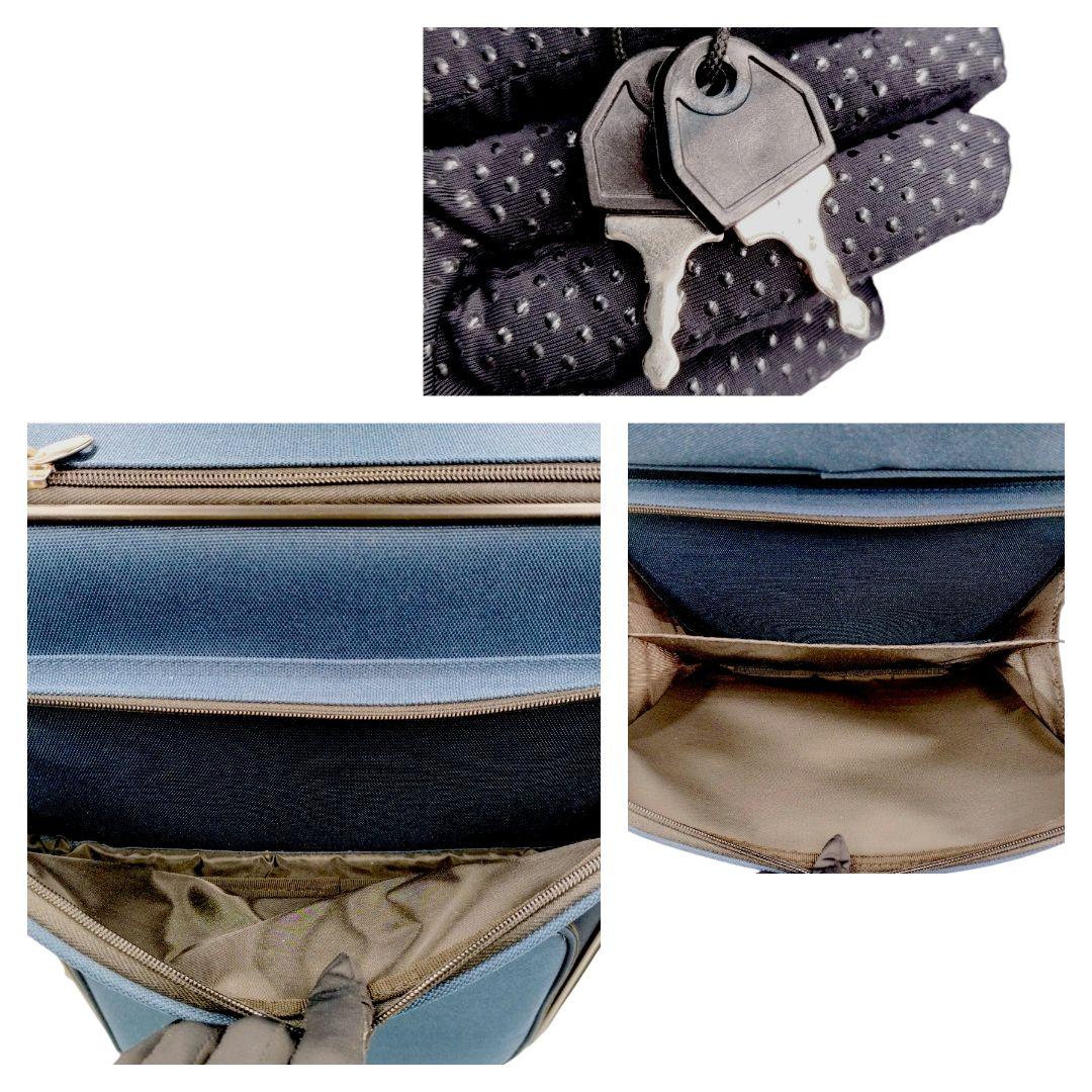 未使用✨エース　キャリーケース　キャリーバッグ　スーツケーツ　機内持込可　紺　鍵