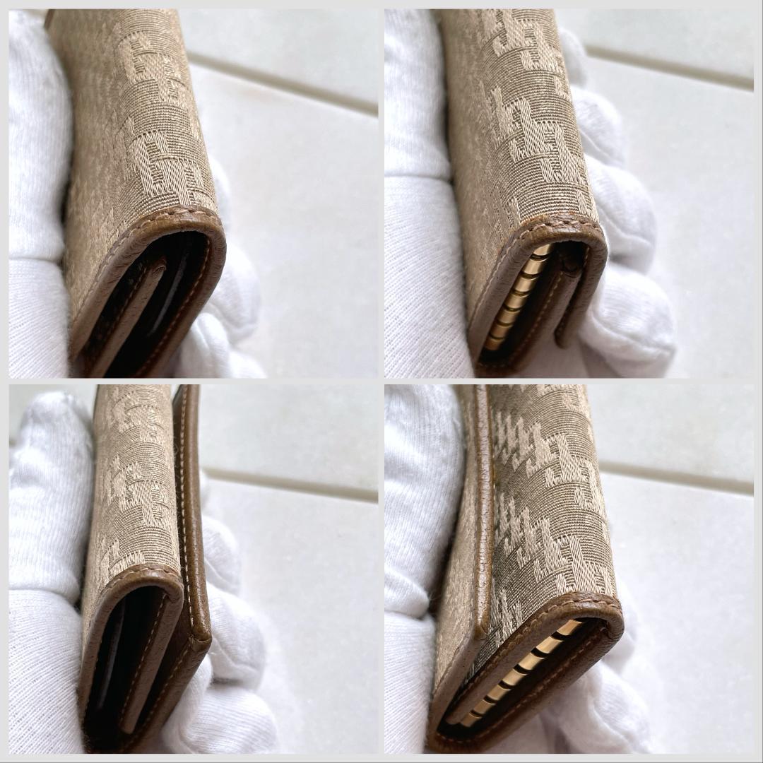 未使用品☆GUCCI オールドグッチ 6連キーケース 茶 キャンバス イタリア製