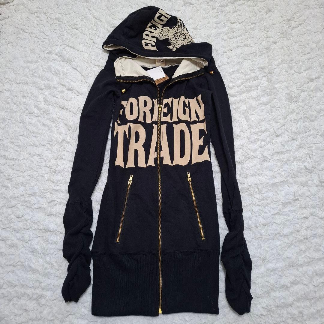 【タグ付き】d.i.a ロングパーカー　バックロゴ　ゴールド　y2k ギャル