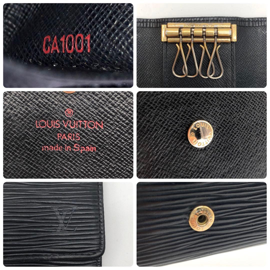 ルイヴィトン ミュルティクレ4 キーケース エピ ブラック ノワール 黒