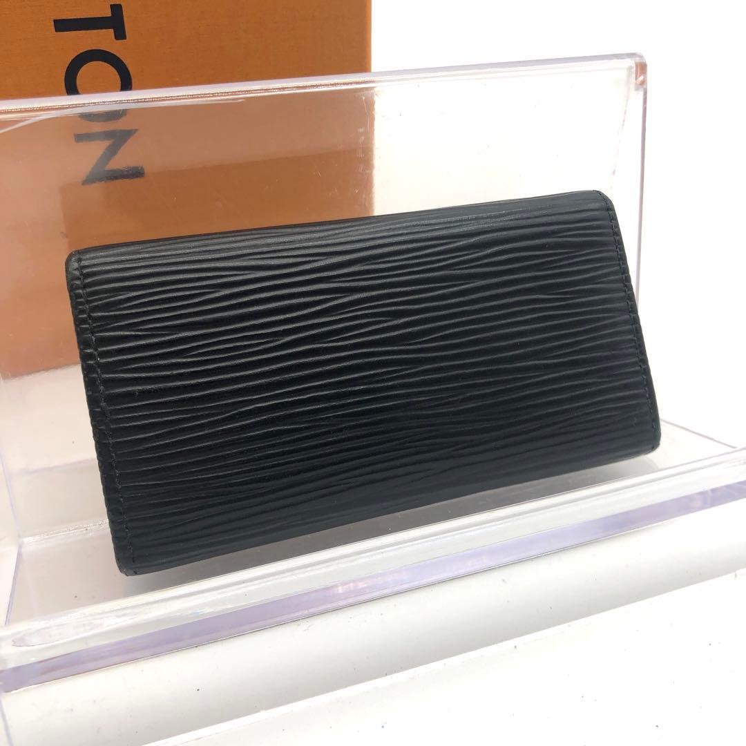 ルイヴィトン ミュルティクレ4 キーケース エピ ブラック ノワール 黒