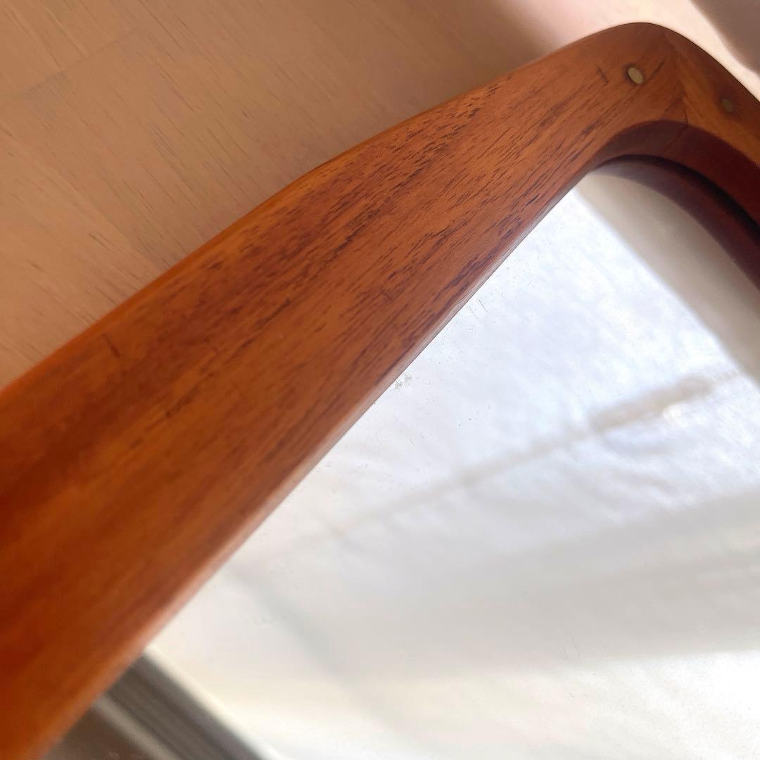 デンマーク製　チーク材ミラー　壁掛け/立掛け　北欧ビンテージ家具