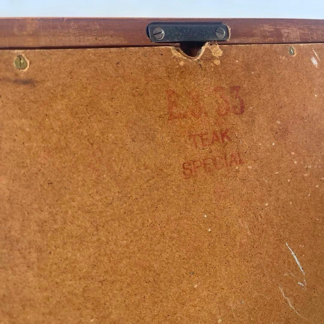 デンマーク製　チーク材ミラー　壁掛け/立掛け　北欧ビンテージ家具