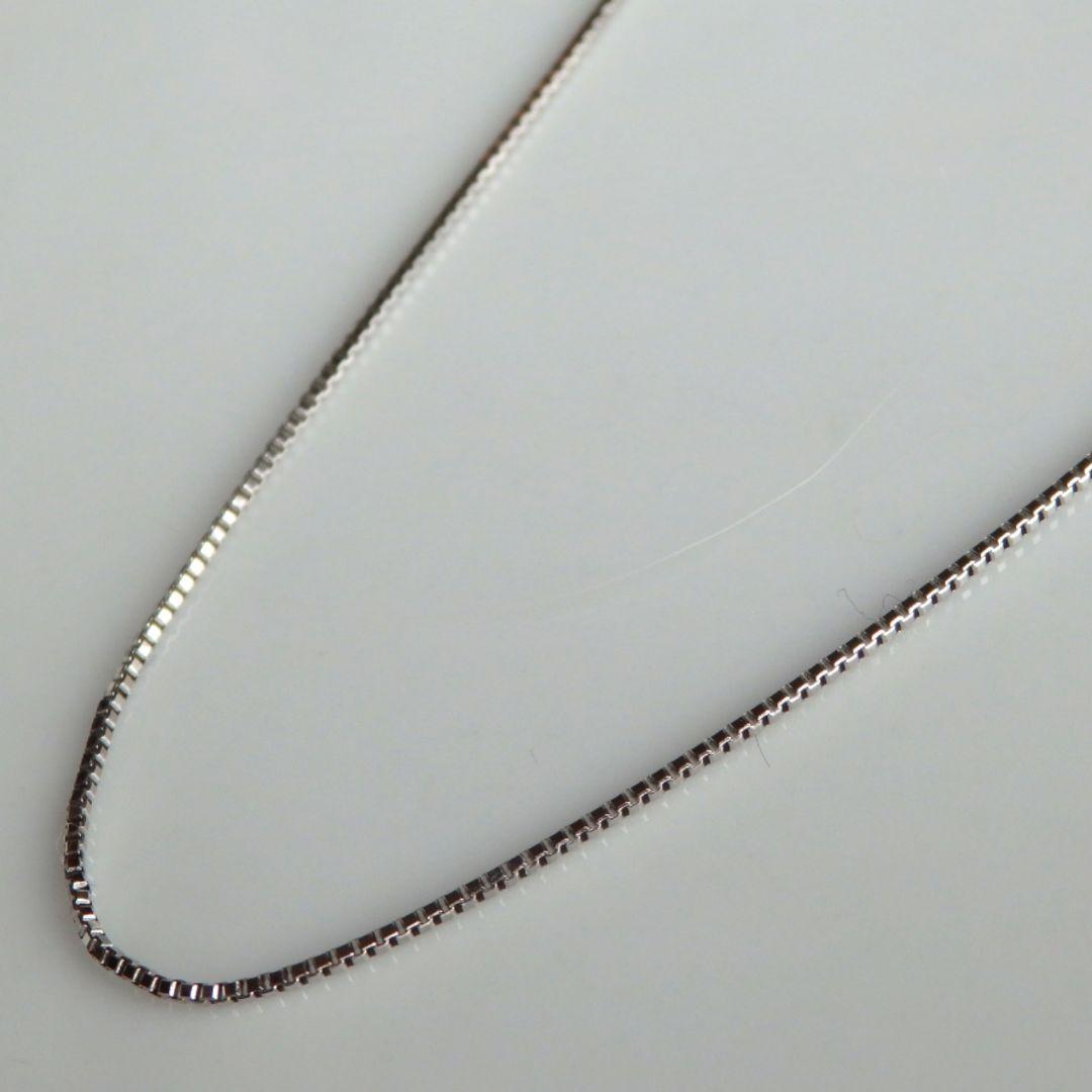 Miki　プラチナネックレス　ベネチアンチェーン　フリーアジャスター付き