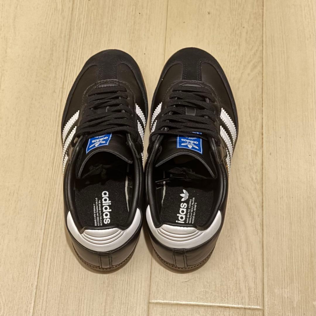 23.0cm adidas Samba ブラック/ホワイト スニーカー サンバ
