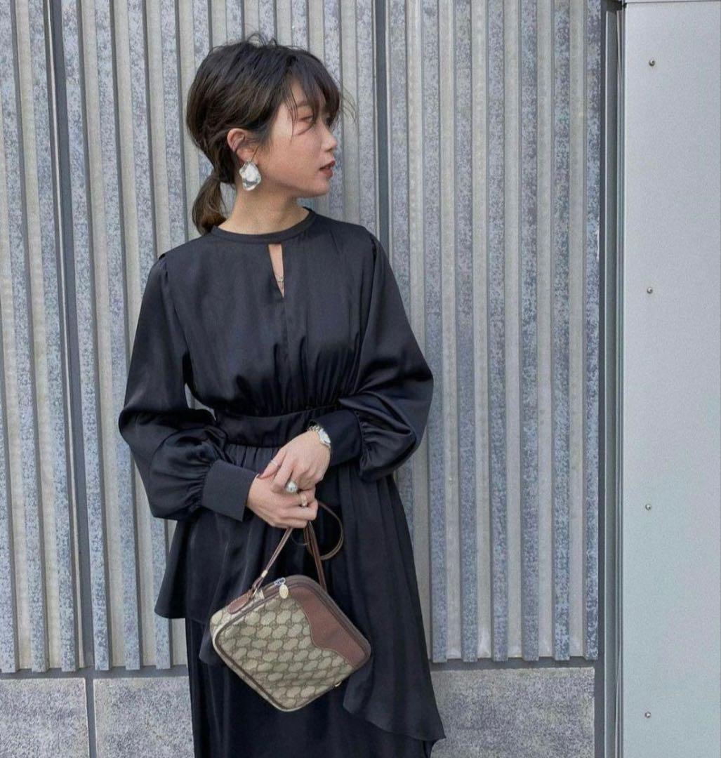 ワンピース ameri vintage BULGE SHOULDER DRESS M