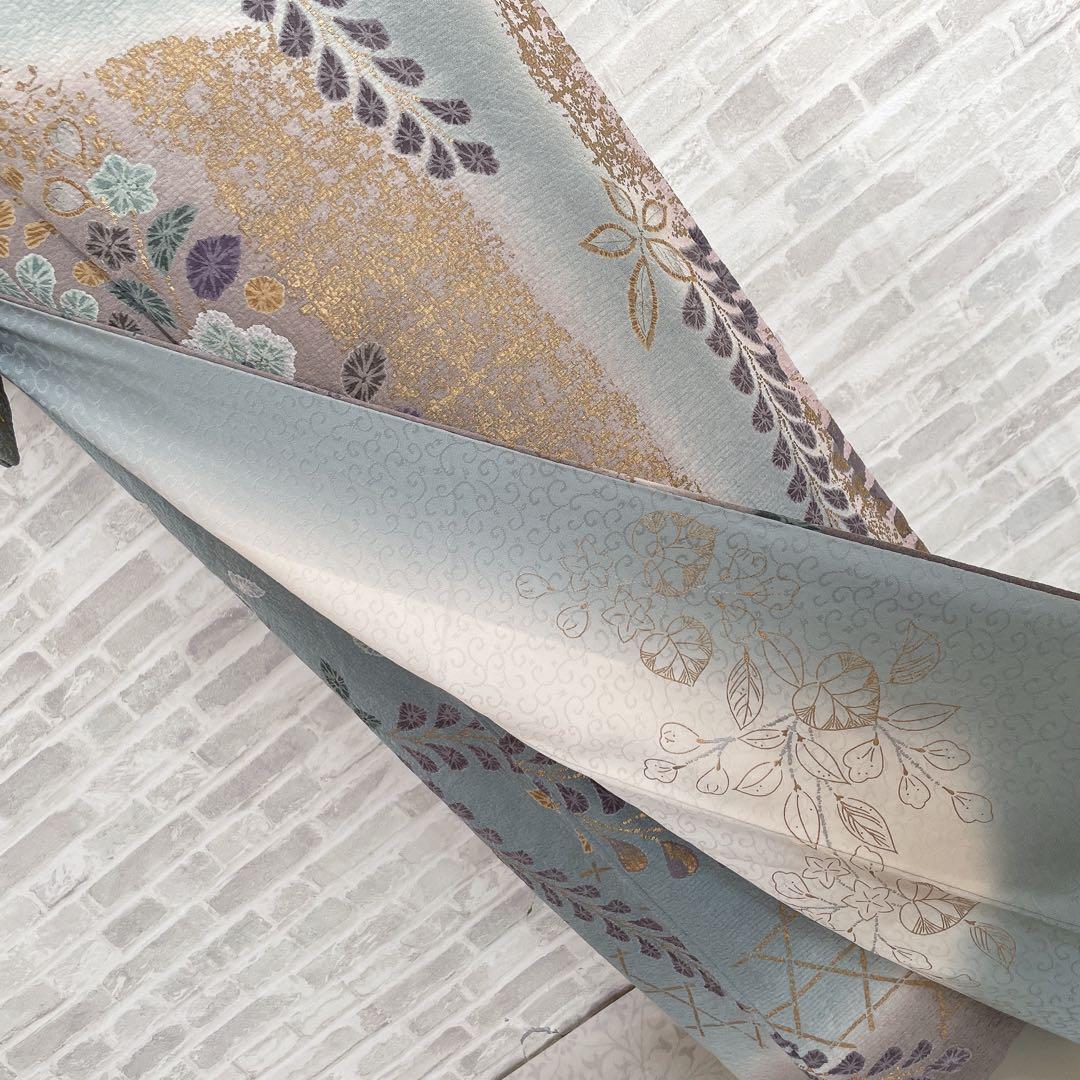 訪問着　フルセット　辻ヶ花　松　滴り　金彩加工　着物　P1