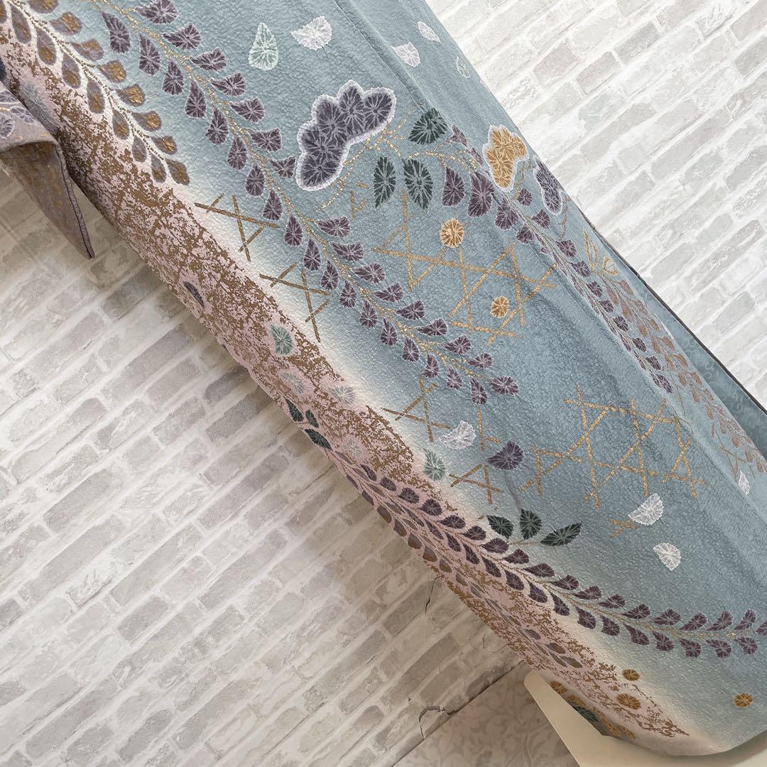 訪問着　フルセット　辻ヶ花　松　滴り　金彩加工　着物　P1