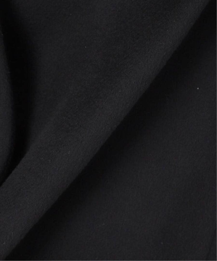 Spick and Span S160ビーバーノーカラーコートブラック新品36