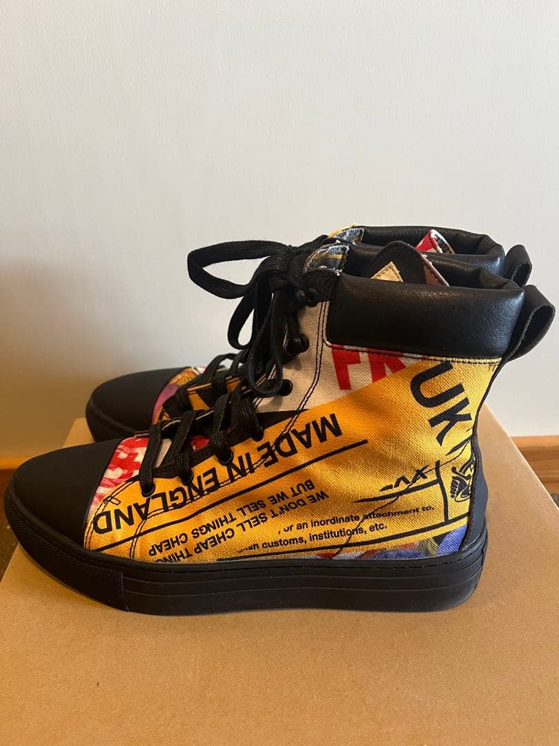 ANGLOMANIA マルチカラー ハイカットスニーカー