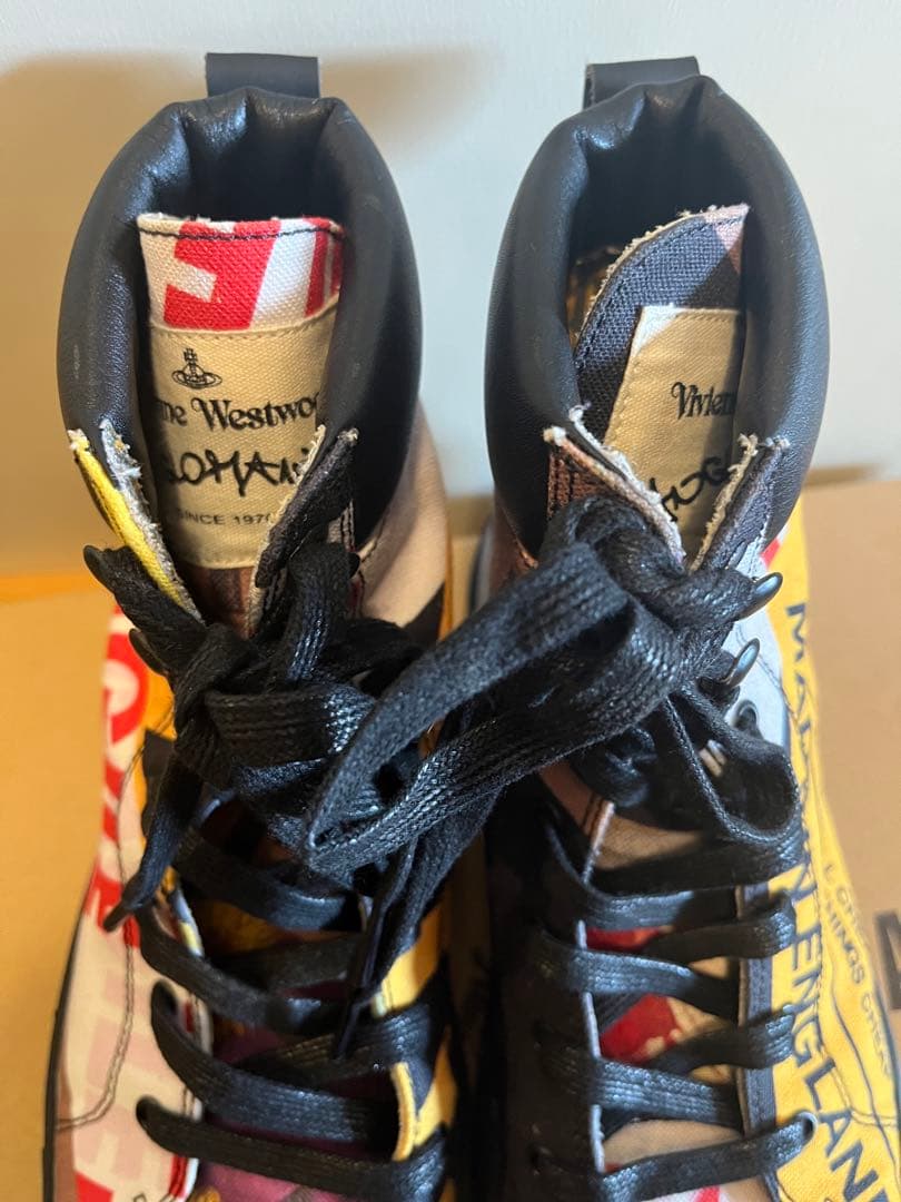 ANGLOMANIA マルチカラー ハイカットスニーカー