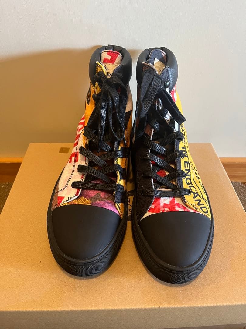 ANGLOMANIA マルチカラー ハイカットスニーカー