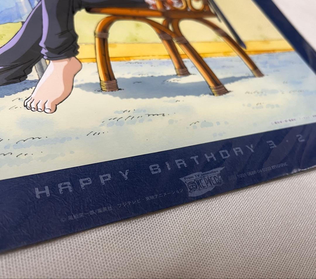 【お値下げ】ONEPIECE サンジA4サイズのバースデーポートレート