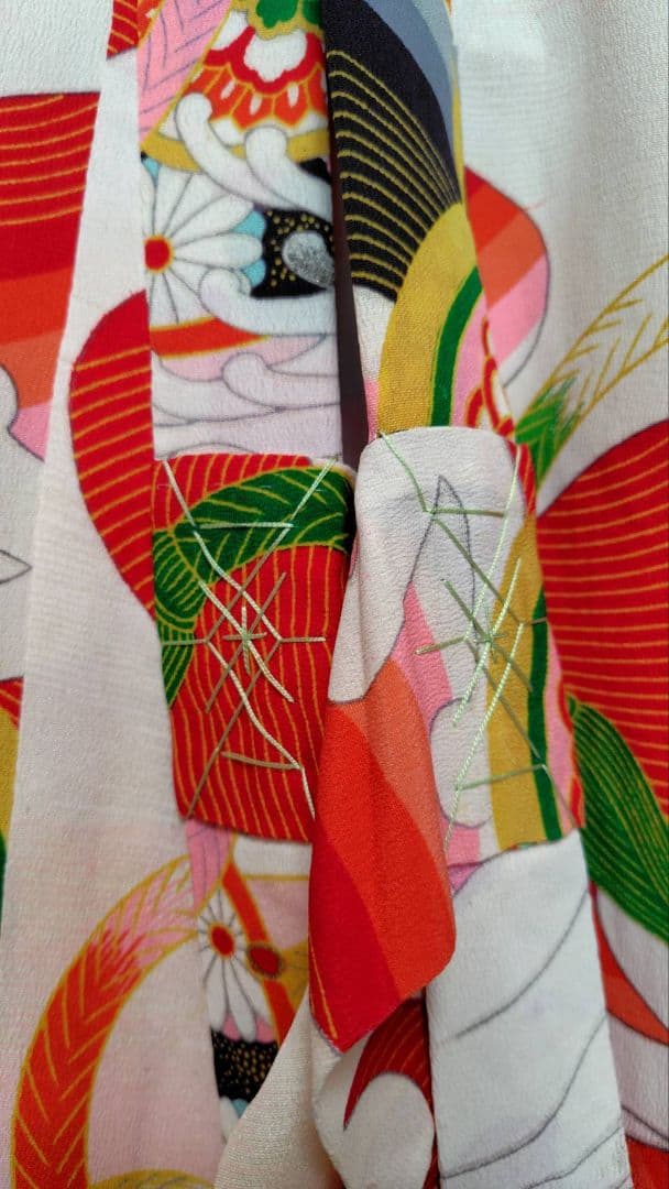 RK408アンティーク子供着物着丈94センチ裄丈40センチ正絹美品