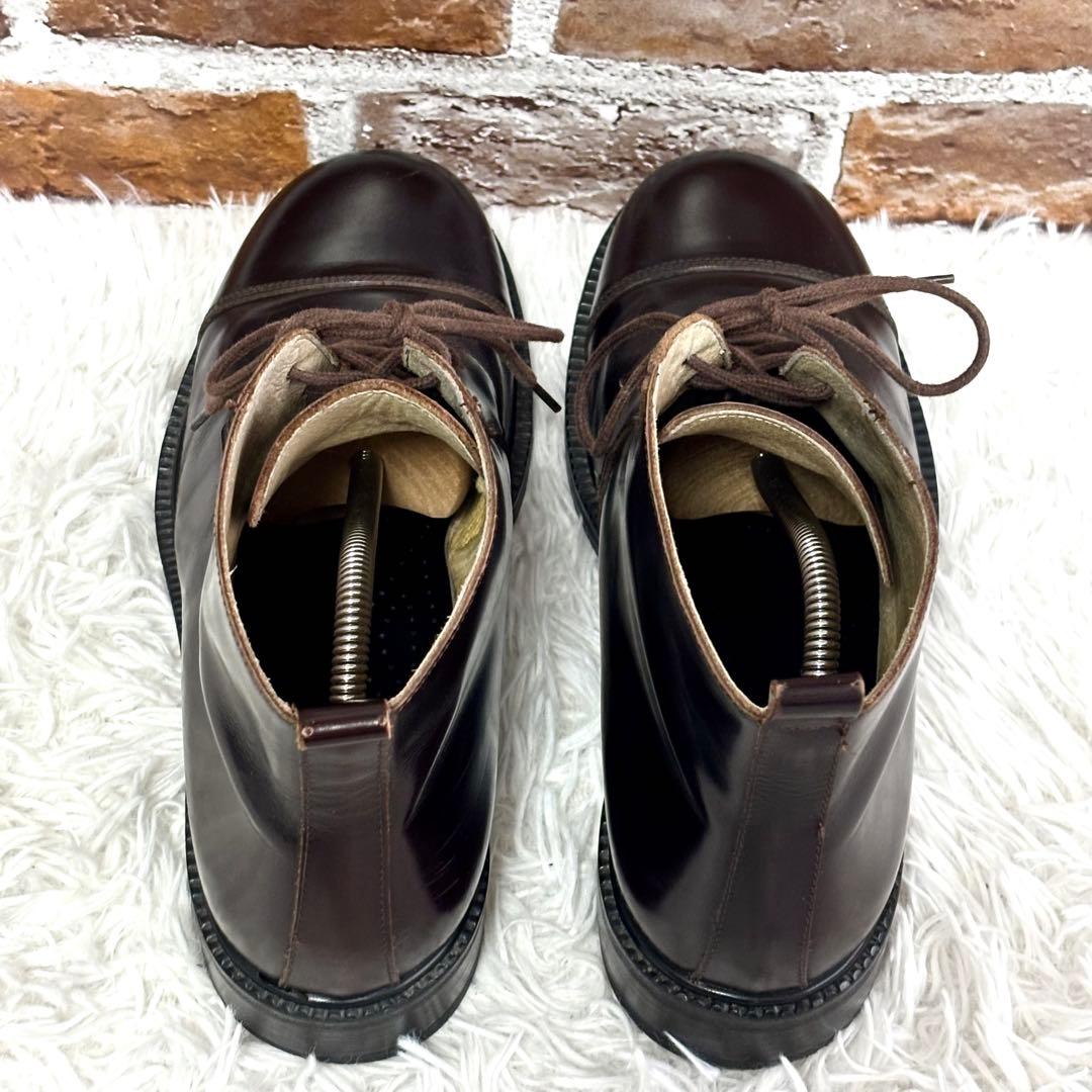 ✨美品✨LANDROVER　ブーツ　ストレートチップ　レースアップ　ボルドー