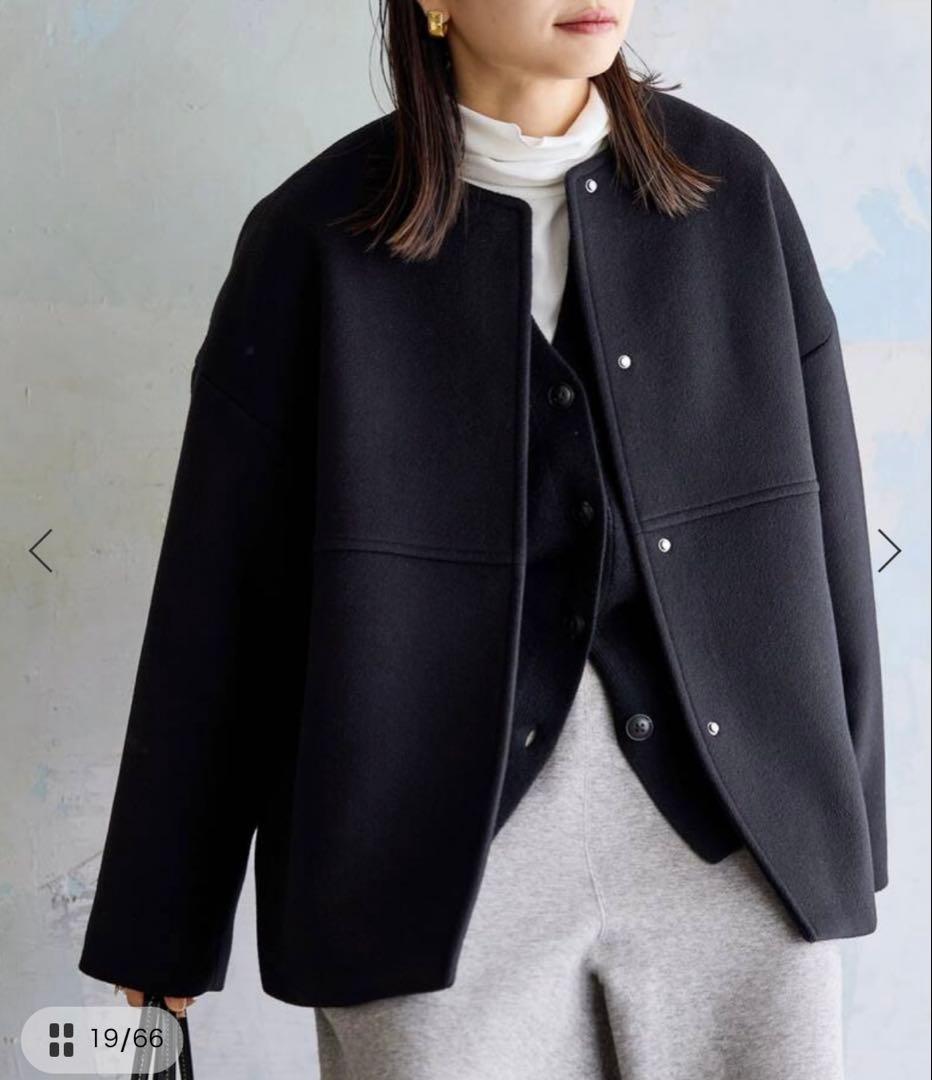 ジャーナルスタンダード　スーパー140ビーバーノーカラー　Mサイズ