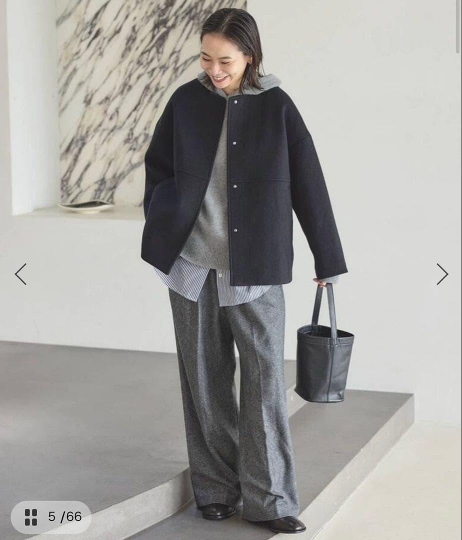 ジャーナルスタンダード　スーパー140ビーバーノーカラー　Mサイズ