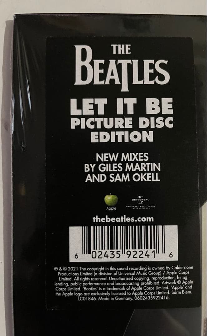 新品未開封！ビートルズLPレット・イット・ビー/ピクチャーディスク・エディション