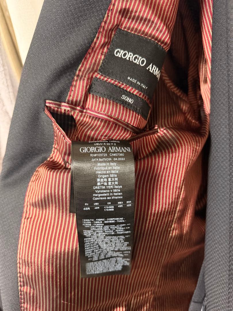 GIORGIO ARMANI アルマーニ　メンズスーツ セットアップ上下　M