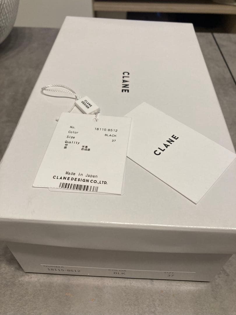 cyuu 　CLANE OBLIQUE TOE FLAT SHOES