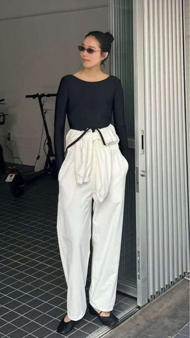 cyuu 　CLANE OBLIQUE TOE FLAT SHOES