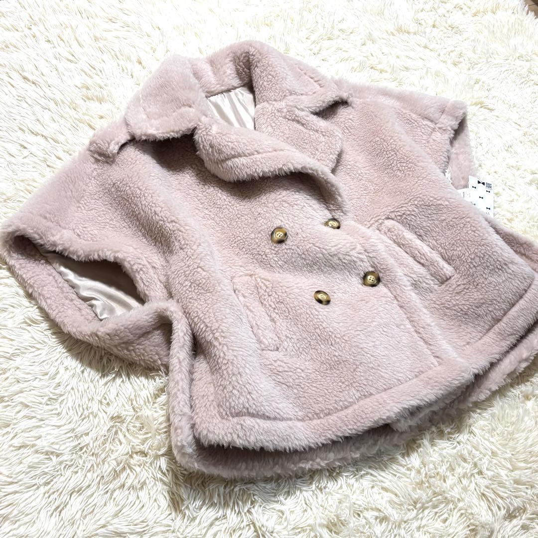 【新品タグ付き】 エムボーテ ウール ポンチョコート ケープコート