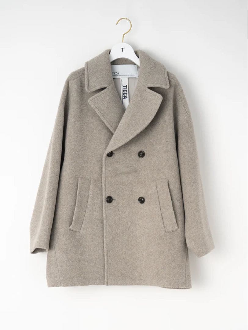 ティッカ　TICCA 25AW ピーコート 新品同様　ベージュ