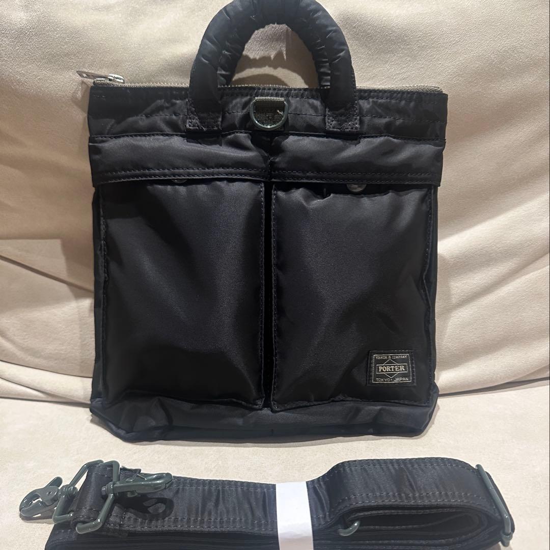 極美品PORTER TANKER ブラックトートバッグS