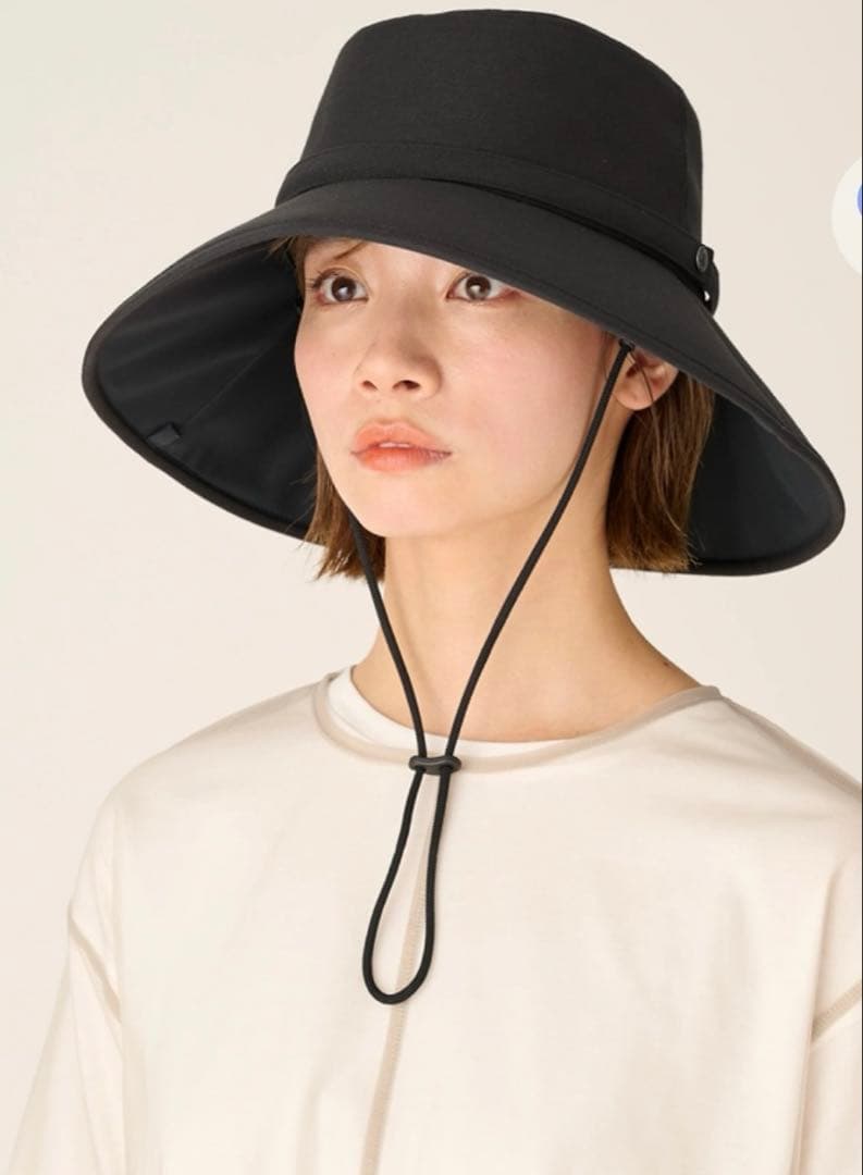 サンバリア100 ウィンドハット ブラック 黒 帽子