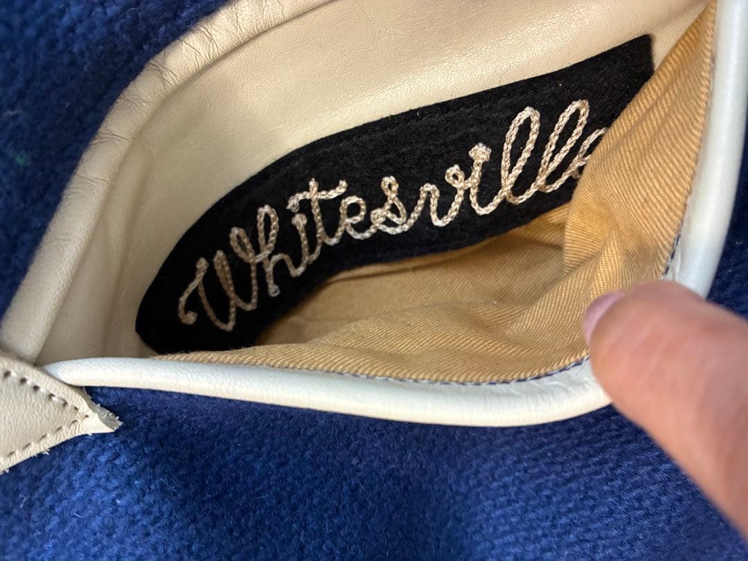 WHITESVILLE ホワイツビル　袖革スタジャン　40