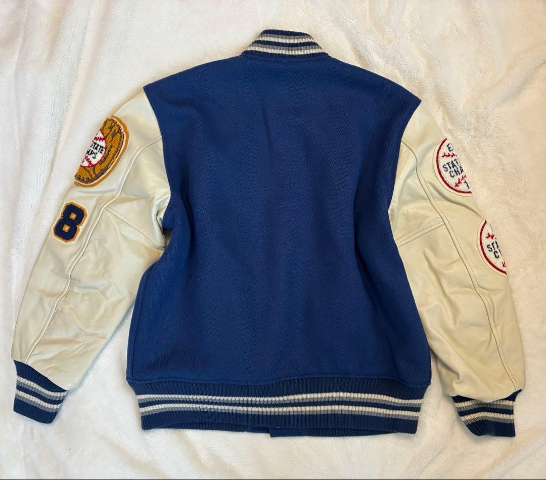 WHITESVILLE ホワイツビル　袖革スタジャン　40