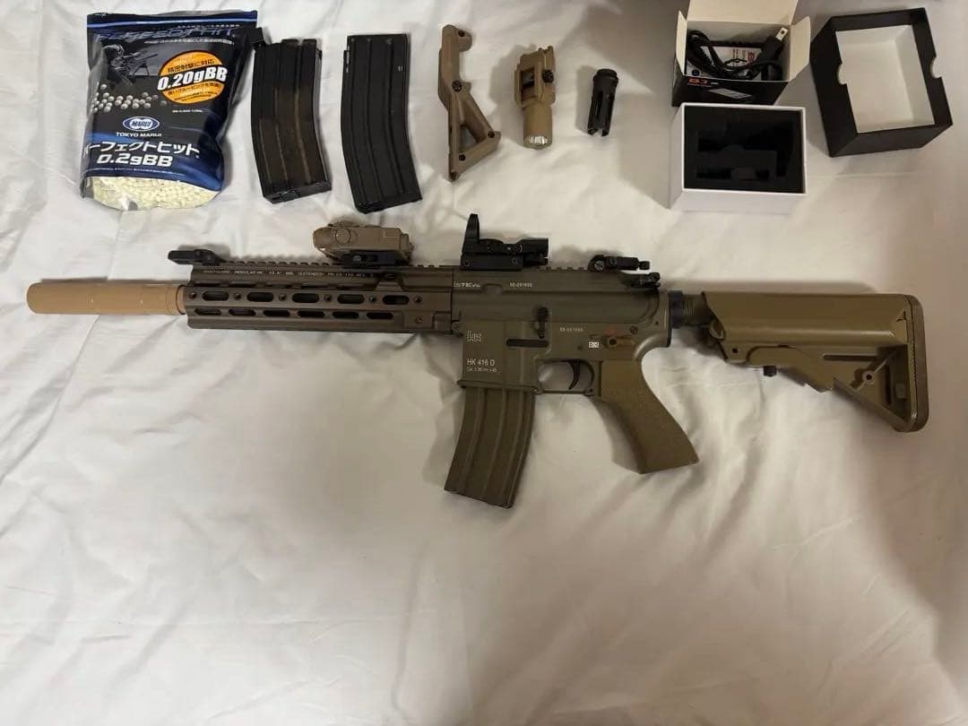 美品 次世代電動ガン hk416d デルタカスタム