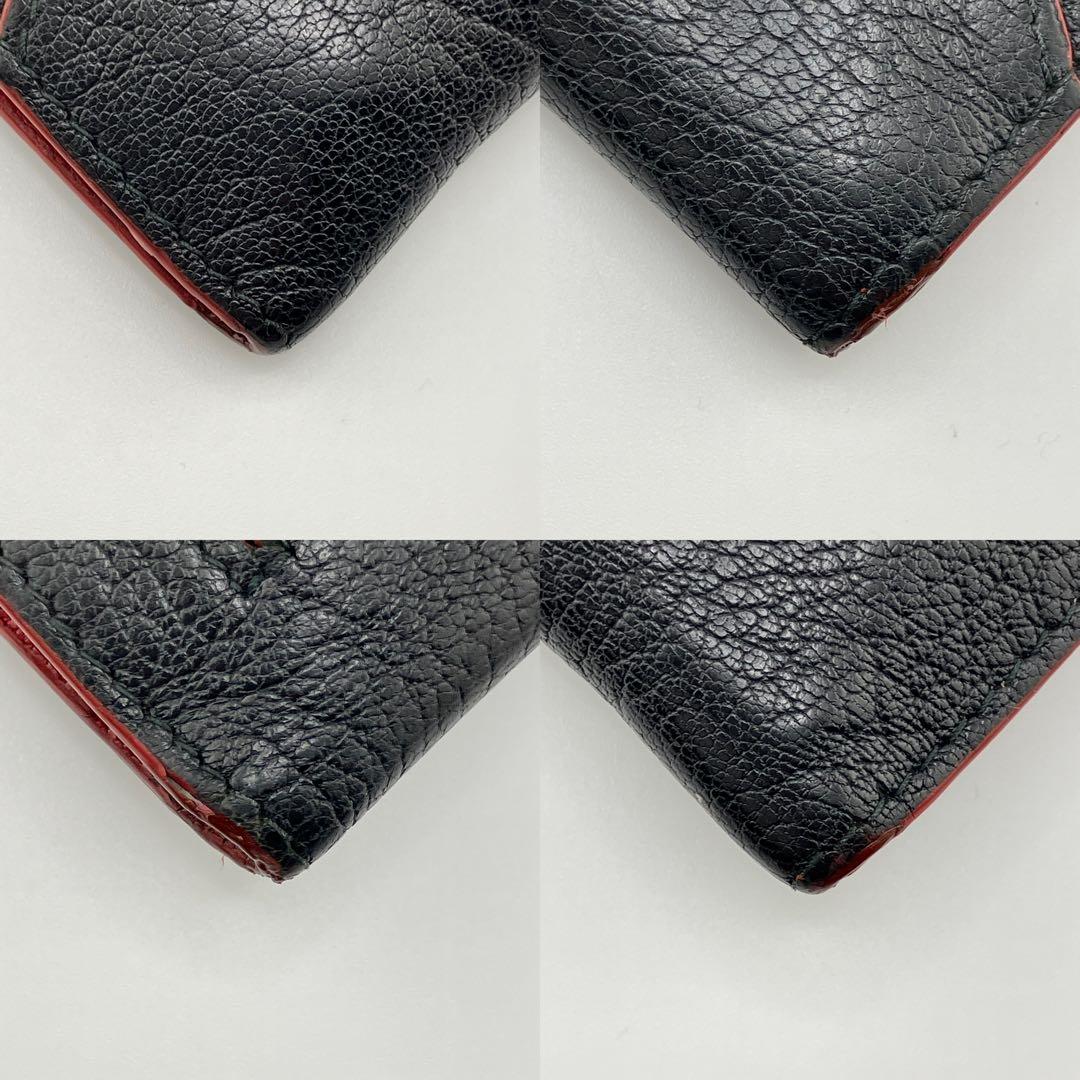 希少✨美品✨ミュウミュウ 三つ折り財布 マドラスラブレター ハート ブラック