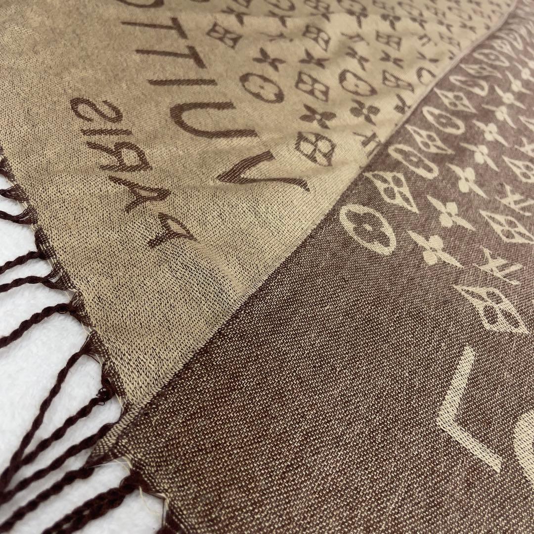 ルイヴィトン パシュミナ100% 大判ストール マフラー モノグラム