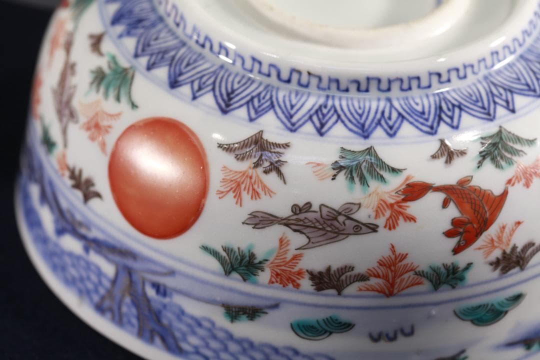 039 古伊万里　豪華　金襴手　3つ丼　江戸時代　無傷美品