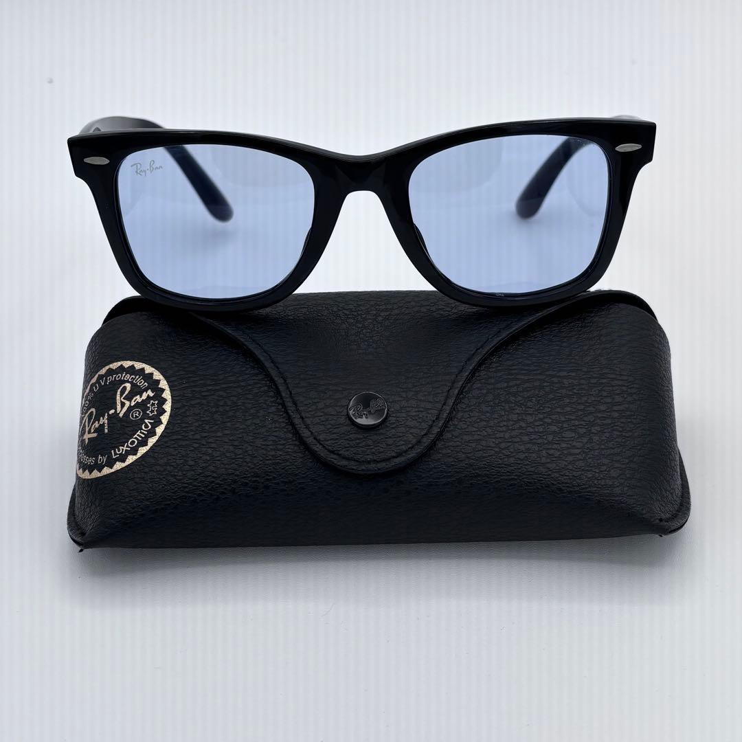 ✨美品✨ レイバン ウェイファーラー RB2140-F ブルーレンズ 正規品