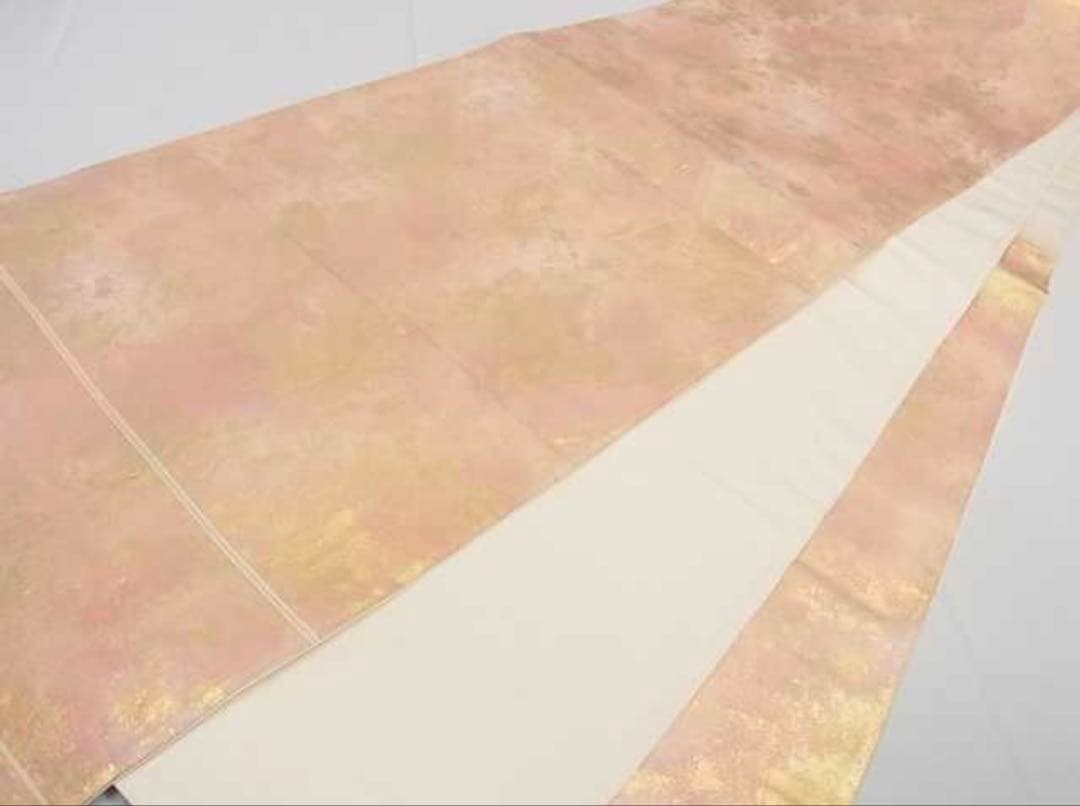 振袖 フルセット6点サイズM〜Ｌ駒刺繍　御所車花文折り鶴　暈し染め金銀彩　正絹