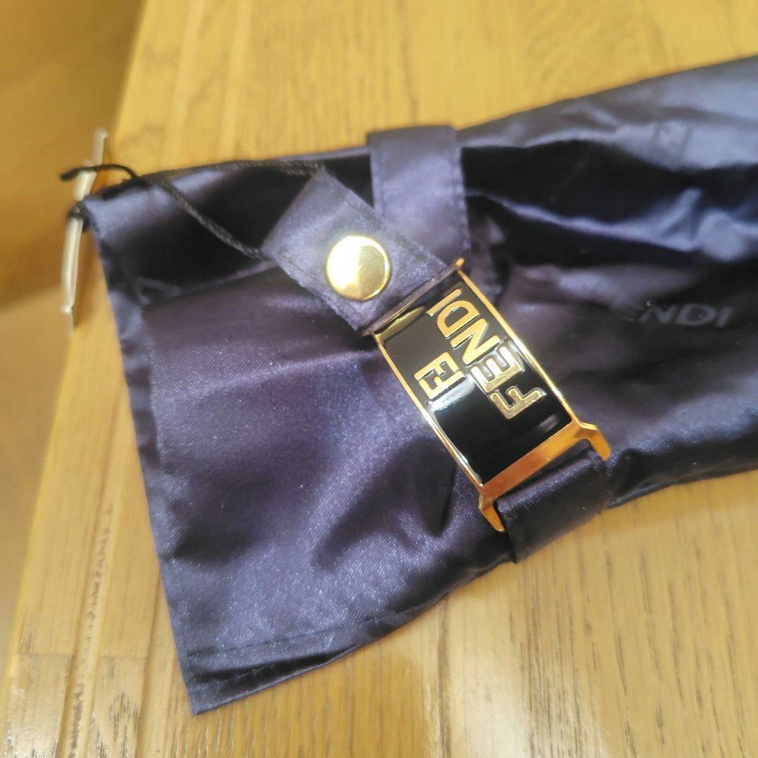 【未使用タグ付き】 FENDI フェンディ 折りたたみ傘 ズッカ柄 　タグ付き