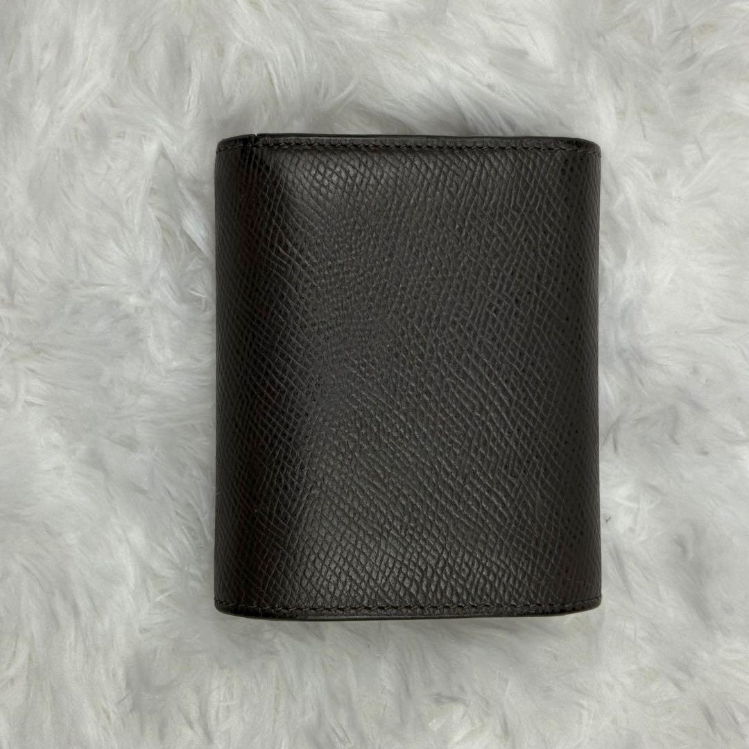 CELINE セリーヌ 三つ折り財布 スモールウォレット レザー グレー　黒