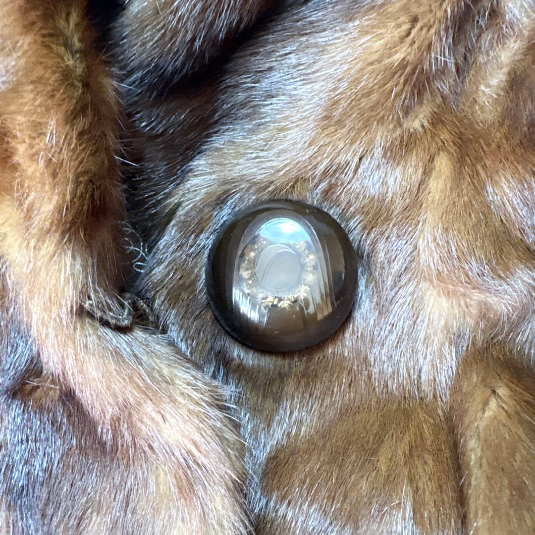 ☆大きいXLサイズ☆EMBA エンバ 毛皮 ヴィーゼルセーブル リアルファー